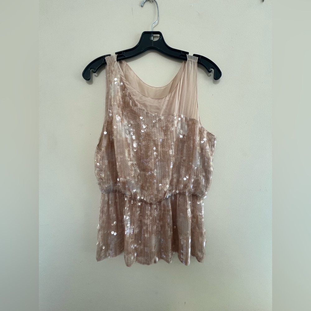 Alice + Olivia Sequin Sleeveless Top -by Stacy Bendet